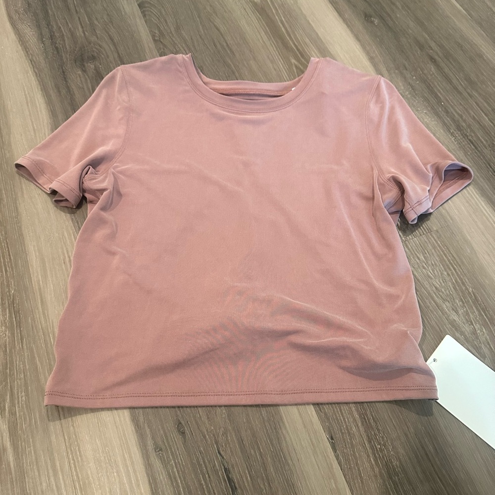 lulu lemon open tie back short sleeve